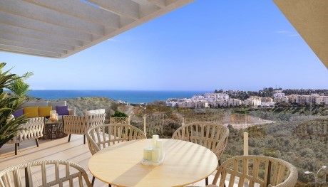 view from terrace in bahia la cala